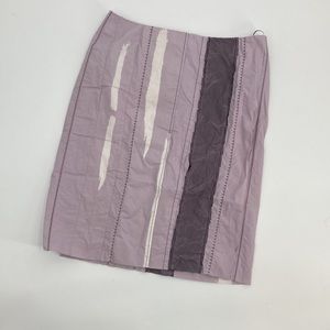 Bottega Veneta Mesh And Bleach-detail Cotton Skirt - Size 44 / 8 US